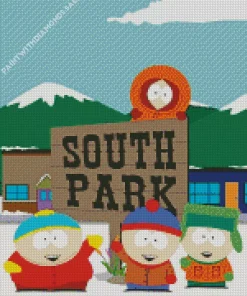 South Park Poster Diamond Painting