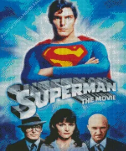 Superman Movie Poster Diamond Painting