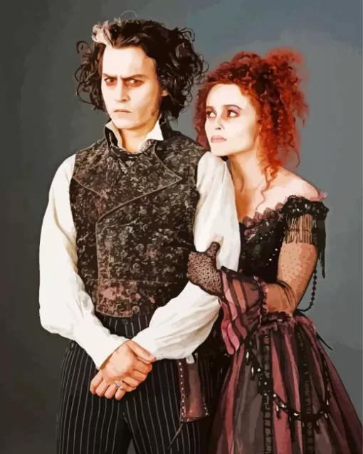 Sweeney Todd And Mrs Lovett Diamond Painting