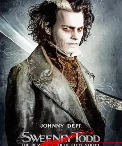 Sweeney Todd Character Poster Diamond Painting