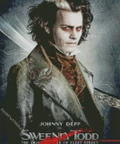 Sweeney Todd Character Poster Diamond Painting