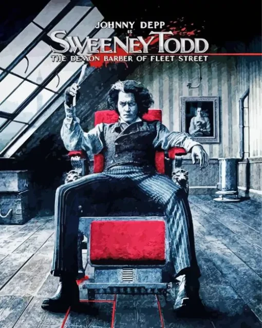 Sweeney Todd Poster Character Diamond Painting