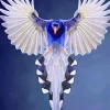 Taiwan Blue Magpie Bird Flying Diamond Painting