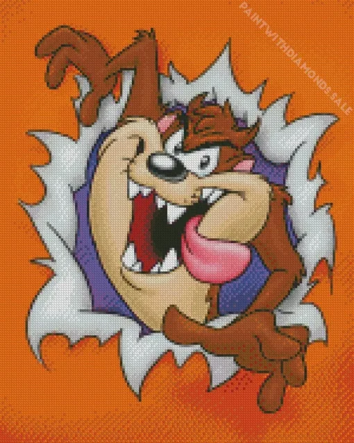 Tasmanian Devil Character Diamond Painting