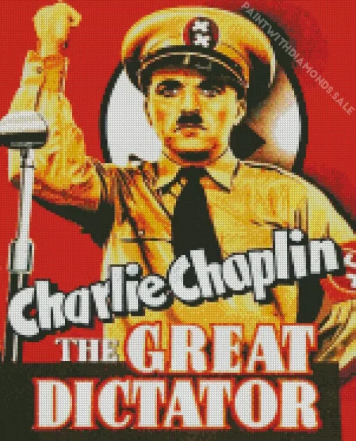 The Great Dictator Charlie Chaplin Diamond Painting