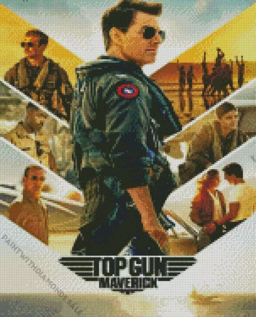 Top Gun Movie Poster Diamond Painting