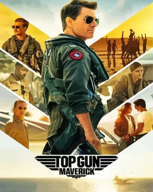 Top Gun Movie Poster Diamond Painting