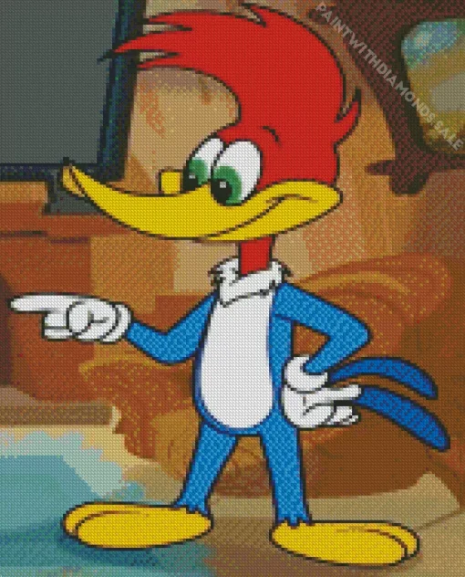 Woody Woodpecker Art Diamond Painting