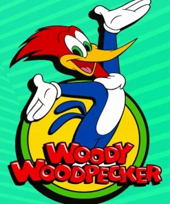 Woody Woodpecker Cartoon Art Diamond Painting