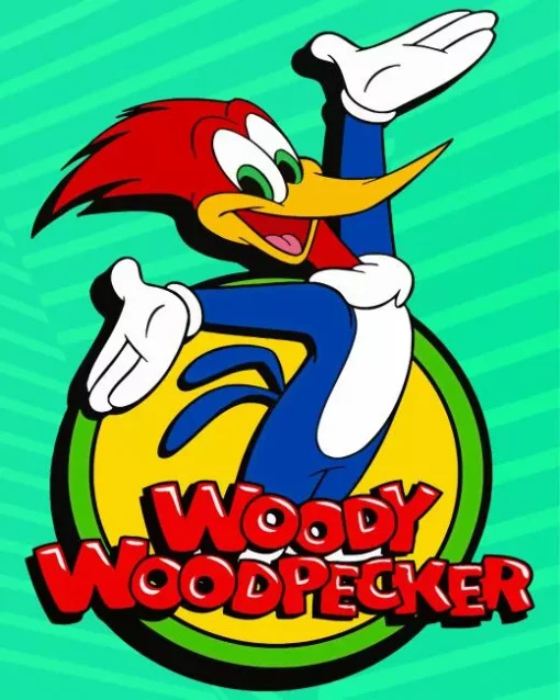 Woody Woodpecker Cartoon Art Diamond Painting