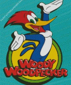 Woody Woodpecker Cartoon Art Diamond Painting