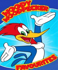 Woody Woodpecker Cartoon Poster Diamond Painting