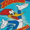 Woody Woodpecker Cartoon Poster Diamond Painting