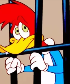 Woody Woodpecker In Prison Diamond Painting