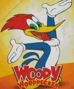 Woody Woodpecker Poster Diamond Painting