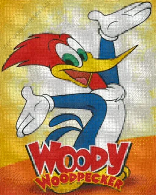 Woody Woodpecker Poster Diamond Painting