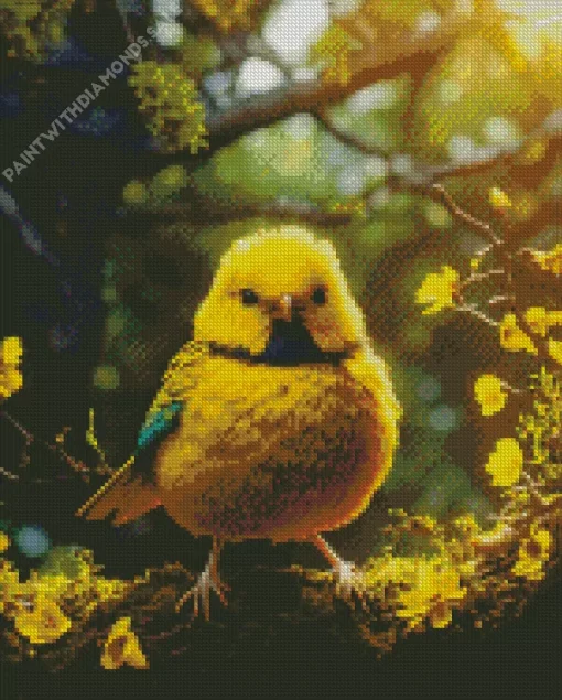 Yellow Canary Diamond Painting