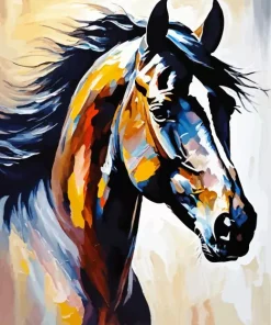 Abstract Arabian Horse Diamond Painting