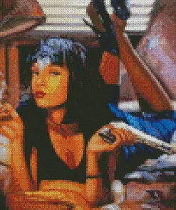 Abstract Mia Wallace Diamond Painting