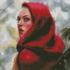 Abstract Red Riding Hood Diamond Painting