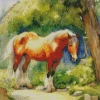 Abstract Shire Horse Diamond Painting