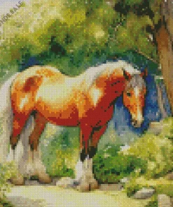 Abstract Shire Horse Diamond Painting