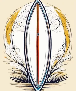 Abstract Surfboard Diamond Painting