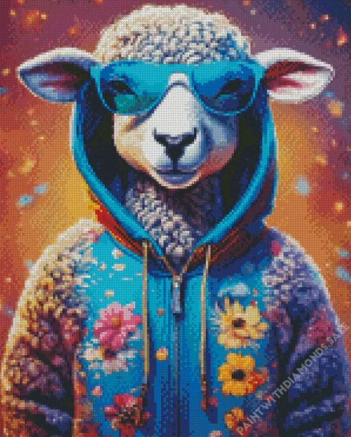 Adorable Sheep Diamond Painting