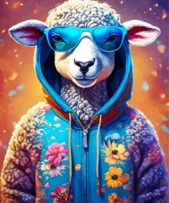 Adorable Sheep Diamond Painting