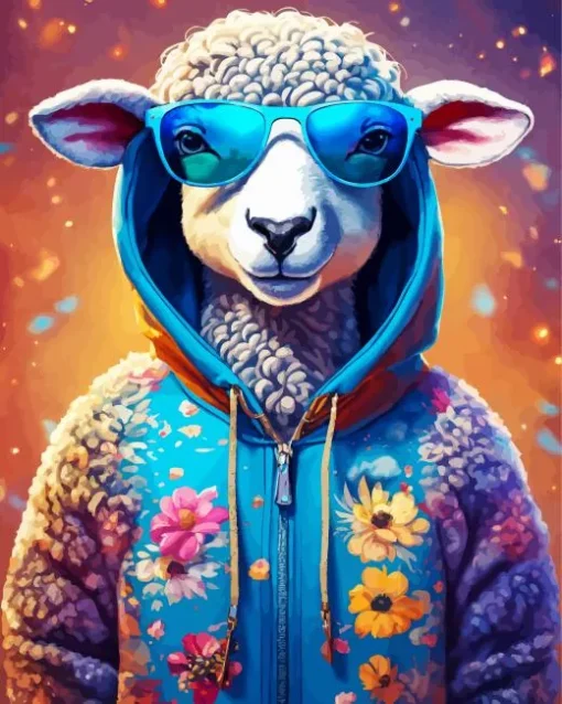 Adorable Sheep Diamond Painting