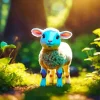 Adorable Baby Sheep Diamond Painting