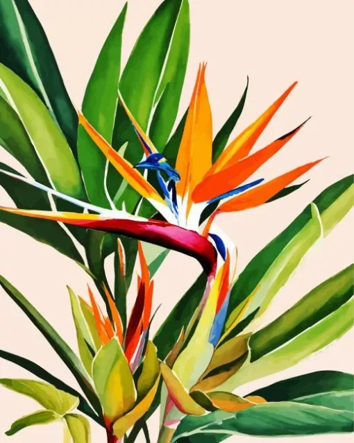 Aesthetic Bird Of Paradise Diamond Painting