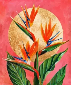 Bird Of Paradise Flower Art Diamond Painting