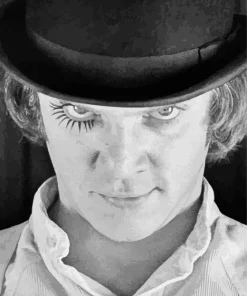 Black And White Alex A Clockwork Orange Diamond Painting