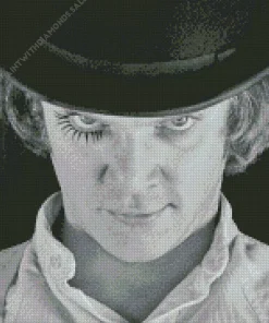 Black And White Alex A Clockwork Orange Diamond Painting