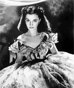 Black And White Scarlett OHara Diamond Painting