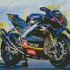 Black Aprilia Motorcycle Diamond Painting