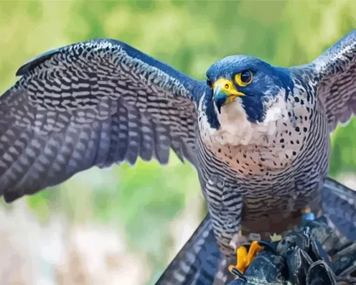 Blue Falcon Bird Diamond Painting