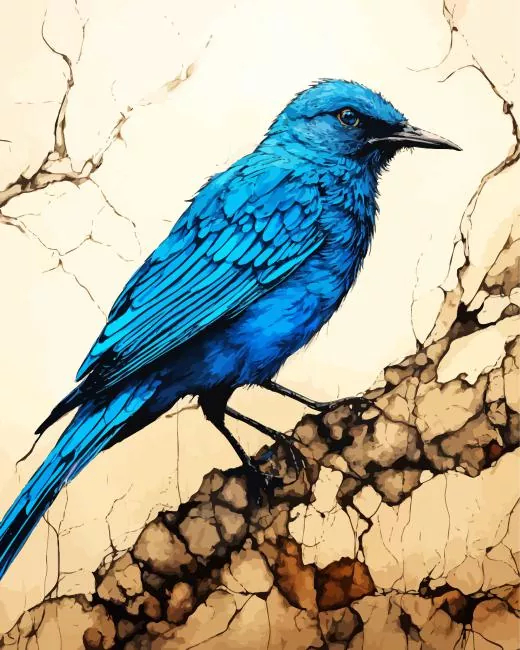 blue Indigo Bunting Diamond Paintings Blue Indigo Bunting Diamond Painting