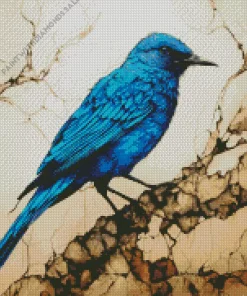 Blue Indigo Bunting Diamond Painting