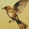 Brown Mockingbird Diamond Painting