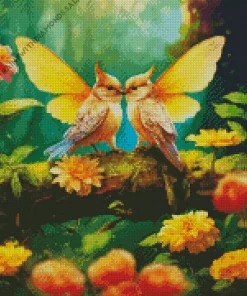 Butterfly Lovebirds Diamond Painting