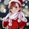Christmas Misaka Mikoto Diamond Painting