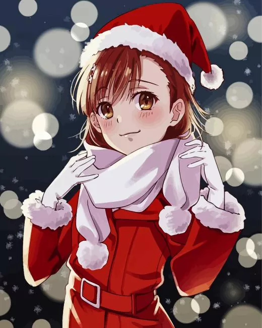 christmas Misaka Mikoto Diamond By Numbers Christmas Misaka Mikoto Diamond Painting
