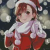 Christmas Misaka Mikoto Diamond Painting