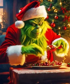 Christmas Grinch Art Diamond Painting