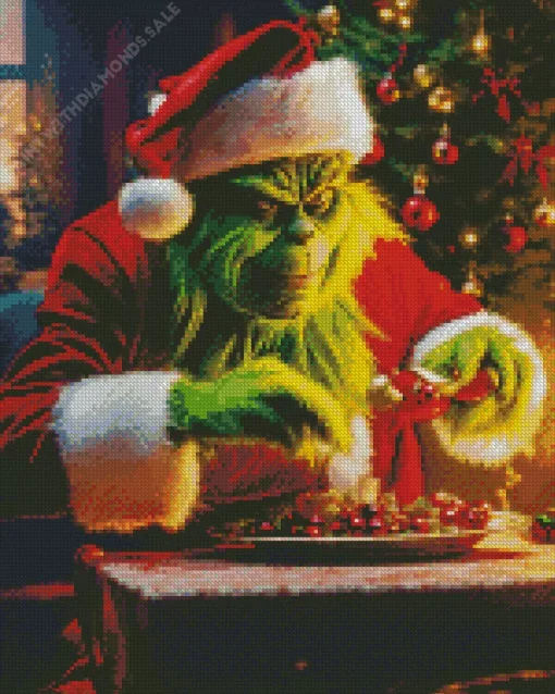 Christmas Grinch Art Diamond Painting