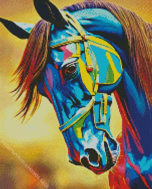 colorful Arabian Horse Diamond Paintings Colorful Arabian Horse Diamond Painting