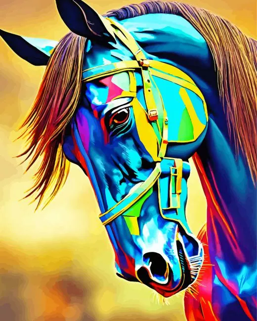 colorful Arabian Horse Diamond Paints Colorful Arabian Horse Diamond Painting