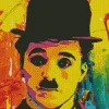 Colorful Charlie Chaplin Diamond Painting